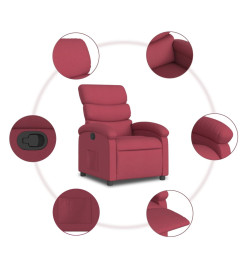 Fauteuil inclinable Rouge bordeaux Tissu