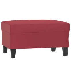 Repose-pied Rouge bordeaux 70x55x41 cm Similicuir