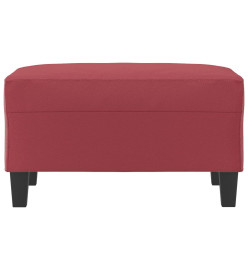 Repose-pied Rouge bordeaux 70x55x41 cm Similicuir