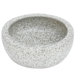 Vasque à poser gris rond Φ41x14 cm céramique