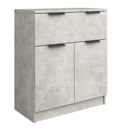 Buffet Gris béton 60x30x70 cm Bois d'ingénierie