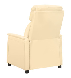 Fauteuil de massage électrique Crème Similicuir