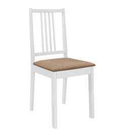 Mobilier de salle à manger 5 pcs MDF Blanc