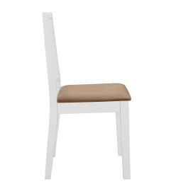 Mobilier de salle à manger 5 pcs MDF Blanc