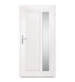 Porte d'entrée Blanc 108x208 cm PVC