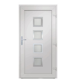 Porte d'entrée anthracite 98x190 cm PVC