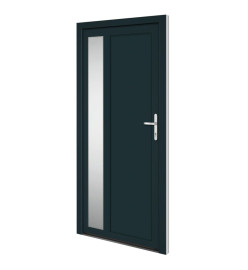 Porte d'entrée anthracite 98x200 cm PVC