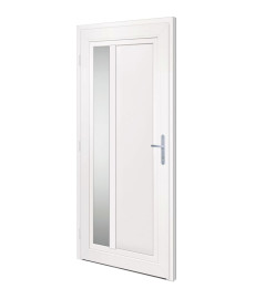 Porte d'entrée anthracite 98x208 cm PVC