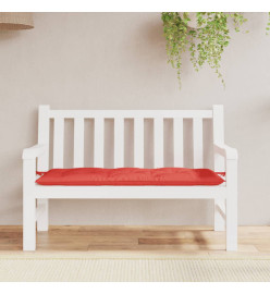 Coussin de banc de jardin rouge 120x50x7 cm tissu oxford