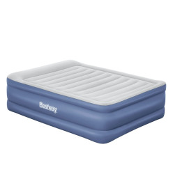 Bestway Matelas pneumatique Tritech 2 places 203x152x61cm bleu et gris