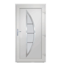 Porte d'entrée anthracite 98x208 cm PVC