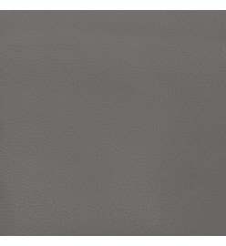 Tête de lit avec oreilles Gris 147x16x78/88 cm Similicuir