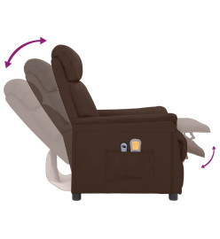 Fauteuil de massage électrique Marron Similicuir