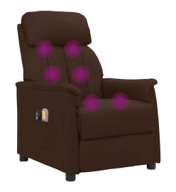 Fauteuil de massage électrique Marron Similicuir