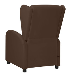 Fauteuil de massage à oreilles marron similicuir