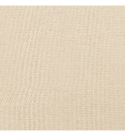 Tête de lit avec oreilles Crème 147x23x118/128 cm Tissu