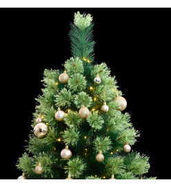 Sapin de Noël artificiel articulé 300 LED et boules 210 cm