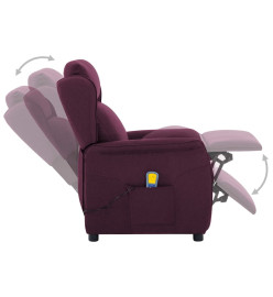 Fauteuil électrique de massage Violet Tissu