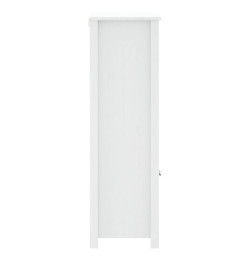 Armoire de salle de bain BERG blanc 40x34x110 cm pin massif