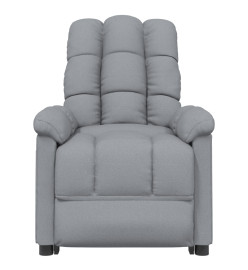 Fauteuil électrique de massage Gris clair Tissu