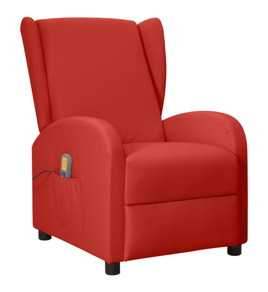 Fauteuil de massage Rouge bordeaux Similicuir