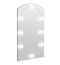 Miroir avec éclairage LED 90x45 cm Verre Arche