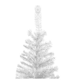 Arbre de Noël artificiel pré-éclairé L 240 cm blanc