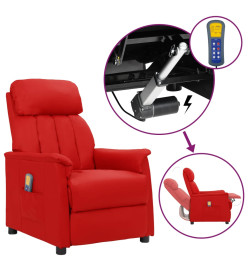 Fauteuil de massage Rouge bordeaux Similicuir