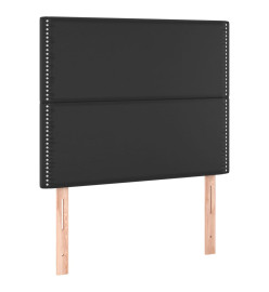 Têtes de lit 2 pcs Noir 80x5x78/88 cm Similicuir