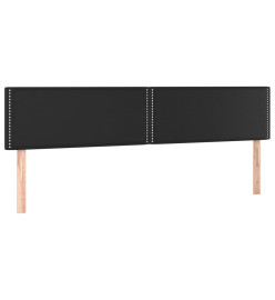 Têtes de lit 2 pcs Noir 80x5x78/88 cm Similicuir