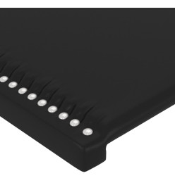 Têtes de lit 2 pcs Noir 80x5x78/88 cm Similicuir