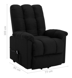 Fauteuil Noir Tissu