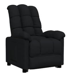 Fauteuil inclinable Noir Tissu