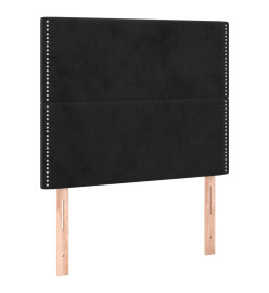 Têtes de lit 2 pcs Noir 90x5x78/88 cm Velours