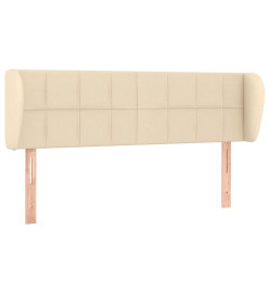 Tête de lit avec oreilles Crème 147x23x78/88 cm Tissu