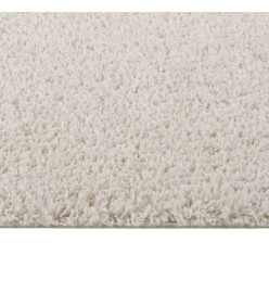 Tapis shaggy à poils longs Crème 200x290 cm