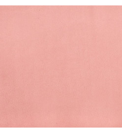 Cadre de lit avec tête de lit Rose 160x200 cm Velours