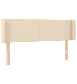 Tête de lit à LED Crème 147x16x78/88 cm Tissu