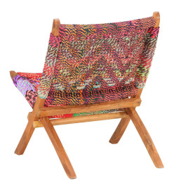 Chaise pliable Chindi Multicolore Tissu