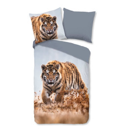 Good Morning Housse de couette TIGER 155x220 cm Multicolore