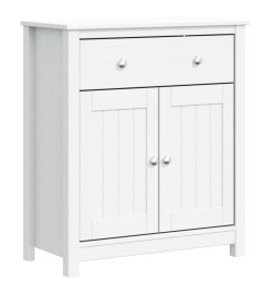 Armoire de salle de bain BERG blanc 69,5x34x80 cm pin massif