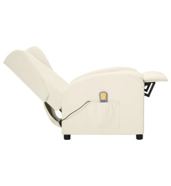 Fauteuil de massage Crème Similicuir