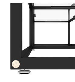 Meuble TV Transparent 160x40x40,5 cm Verre trempé