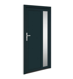 Porte d'entrée anthracite 108x208 cm PVC