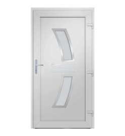 Porte d'entrée anthracite 98x208 cm PVC