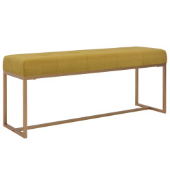 Banc 120 cm Moutarde Velours