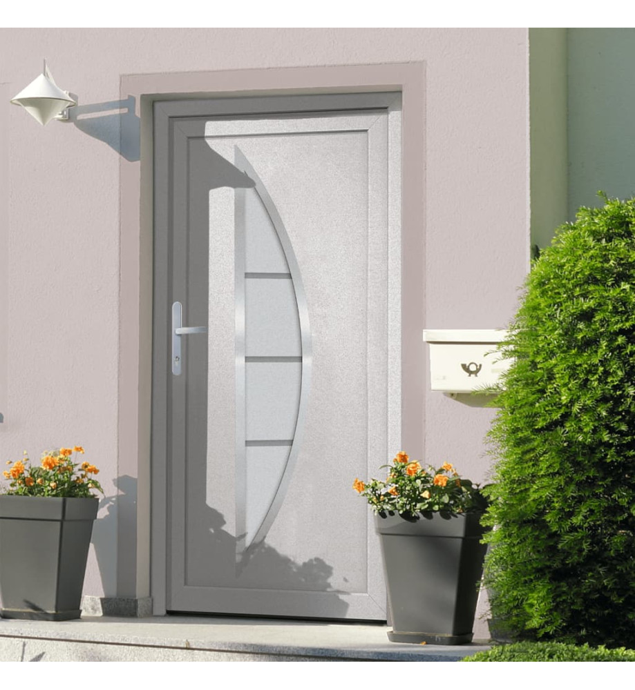 Porte d'entrée blanc 98x190 cm PVC