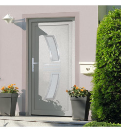 Porte d'entrée Blanc 108x208 cm PVC