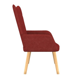 Chaise de relaxation Rouge bordeaux Tissu