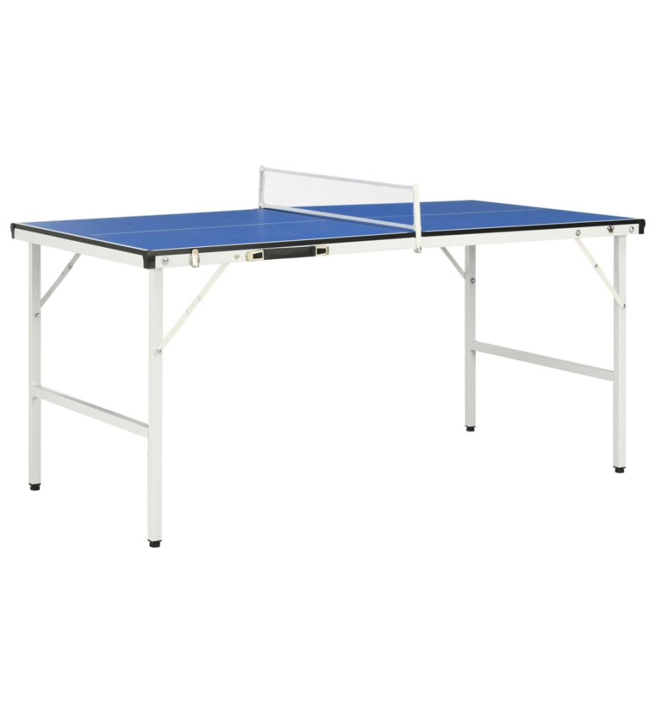 Table de ping-pong avec filet 152x76x66 cm Bleu